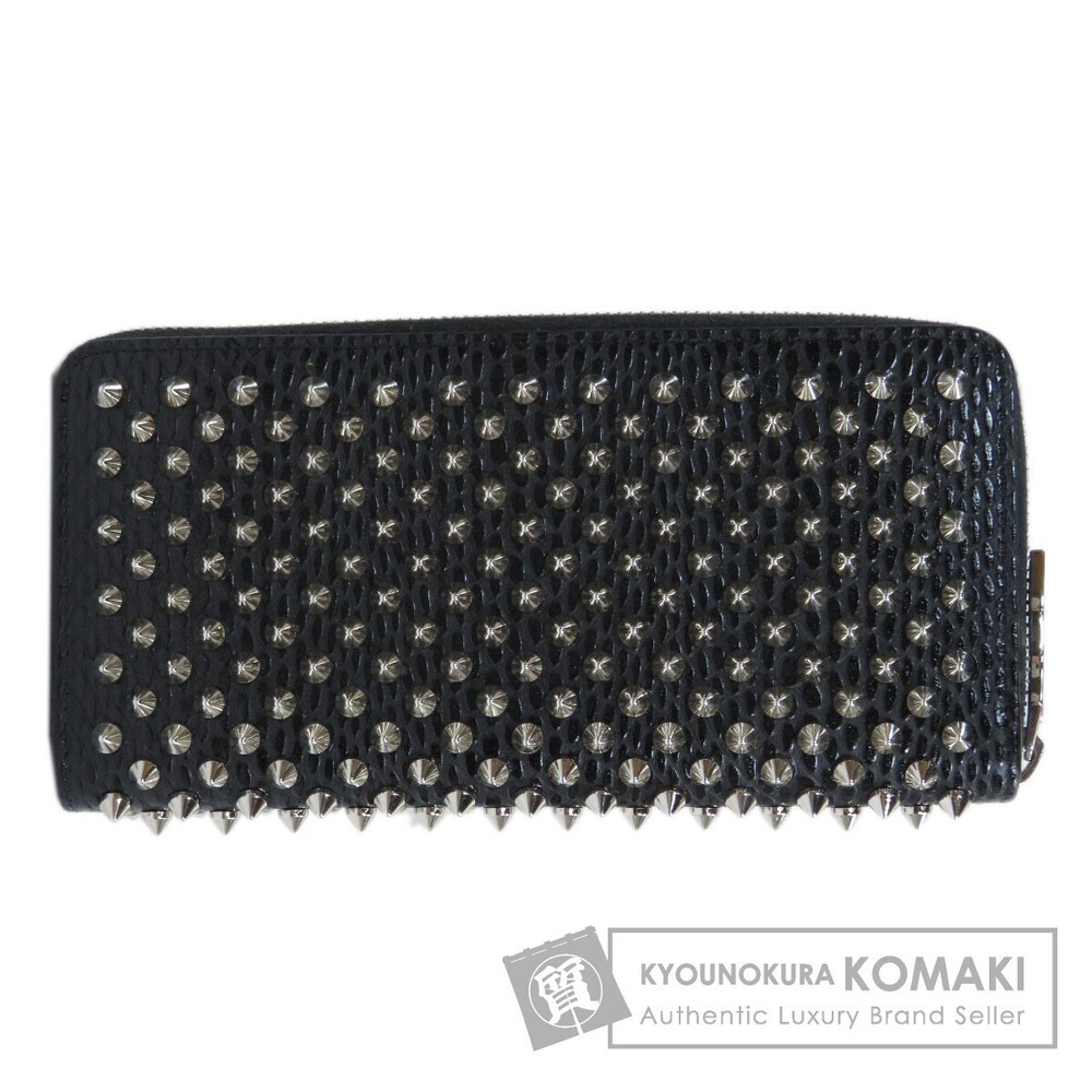Christian Louboutin spike motif long Wallet calfskin leather